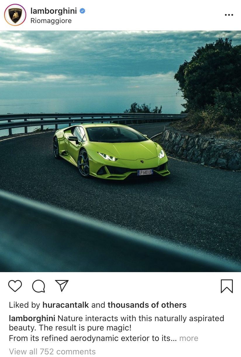 Storacar Top 10 Car Instagrams Lamborghini